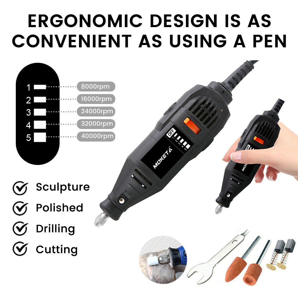 Mini Electric Grinding Set 500W Drill Accessories Grinder Tool For ...