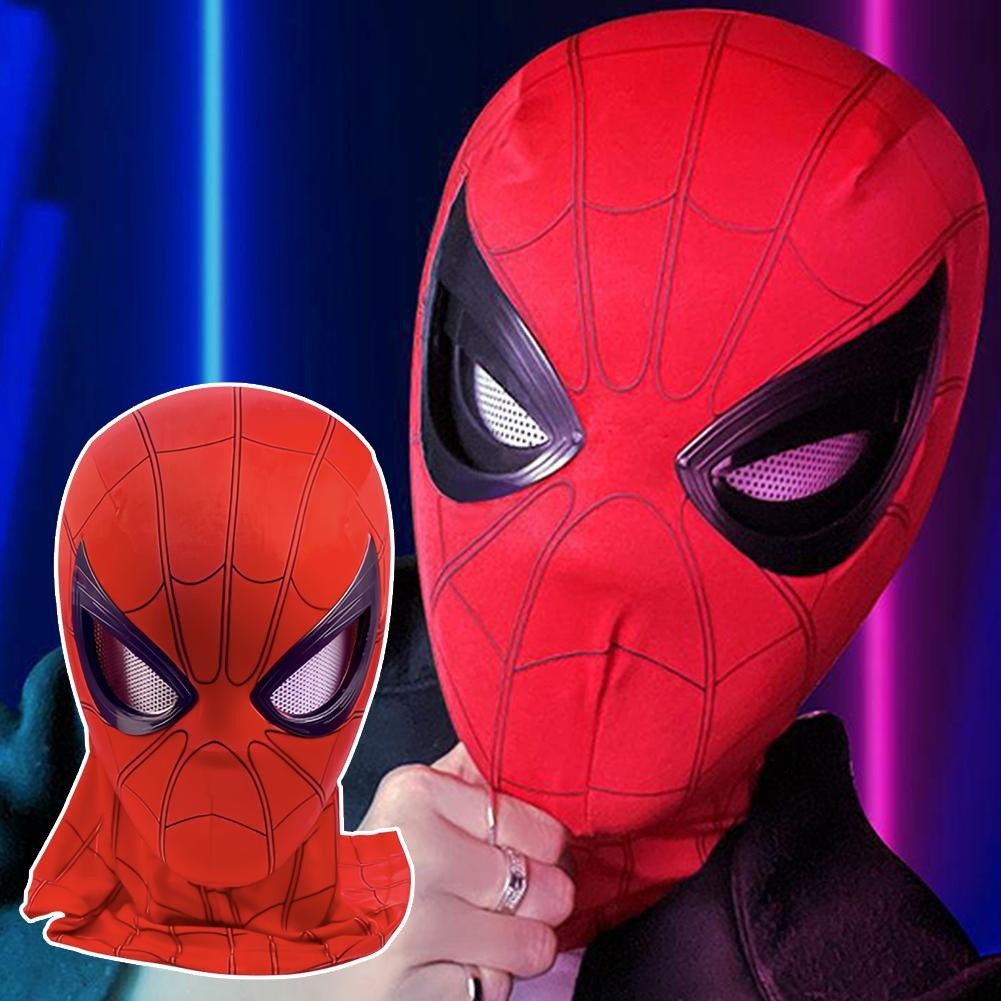 Spider-Man Mask With Blinking Movable Eyes – Remote Control Helmet Cosplay Toy