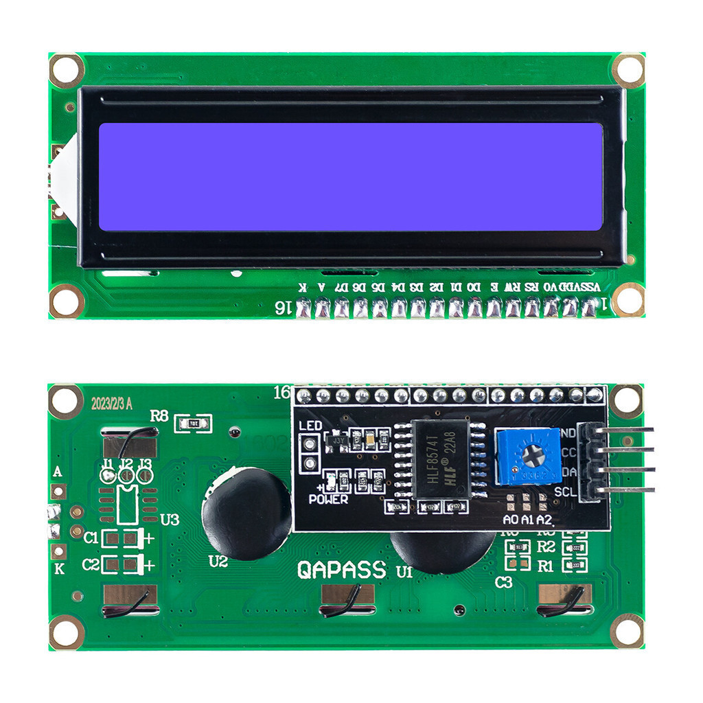LCD1602 LCD 1602 I2C Display Blue Screen 16x2 Character LCD Display ...