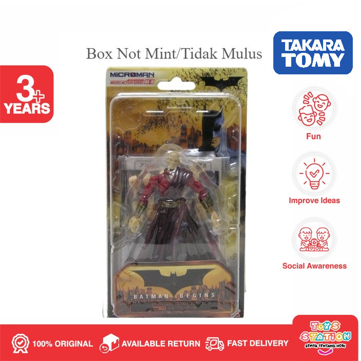 Microman Batman Begins Action Figure Toys - Ras'al Ghul | Shopee