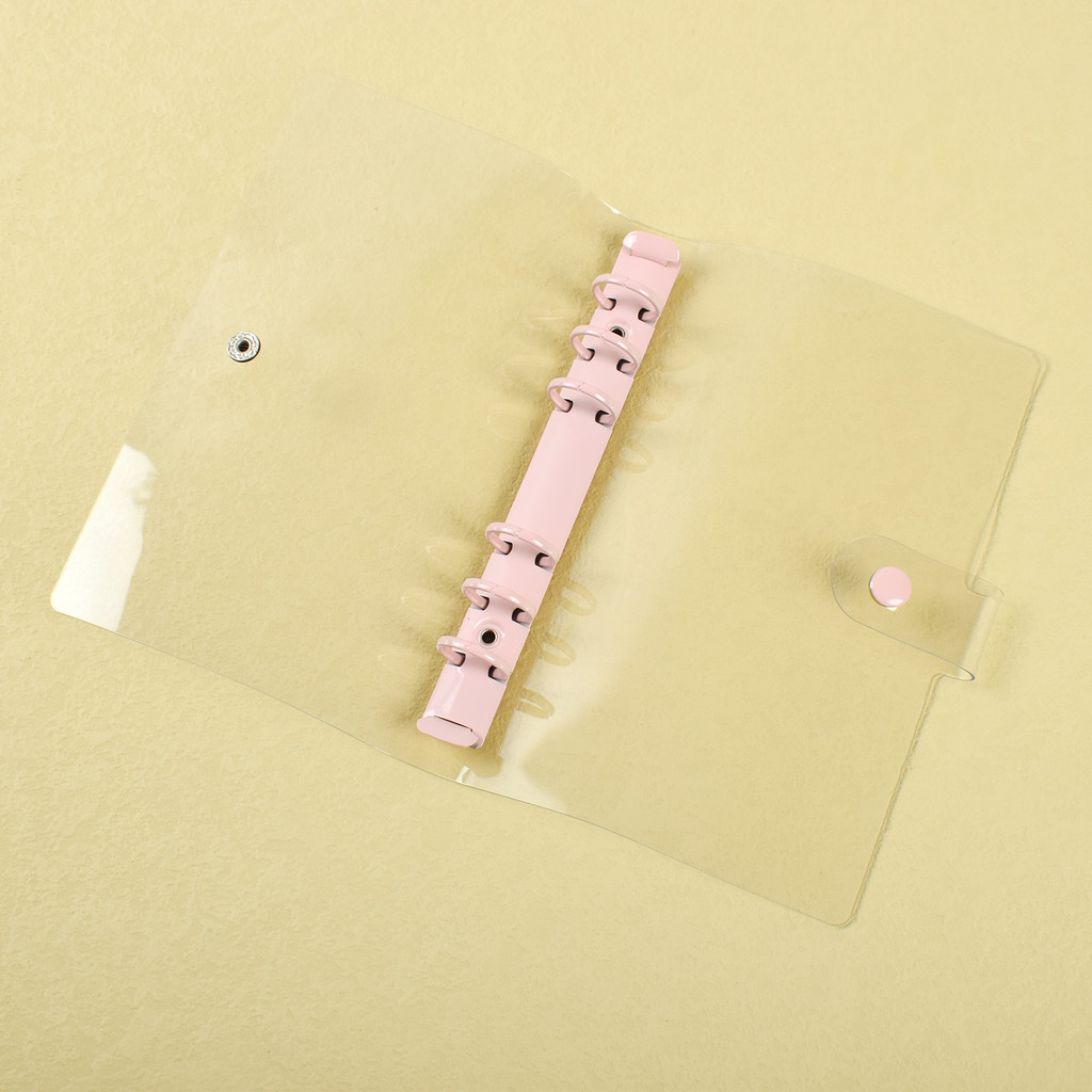 A5 A6 Transparent PVC Loose-Leaf Notebook Cover Refillable Paper PVC ...