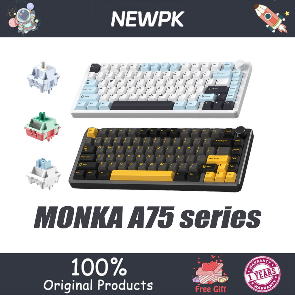 MONKA A75 Mechanical keyboard, aluminum lumps, gateway structure ...