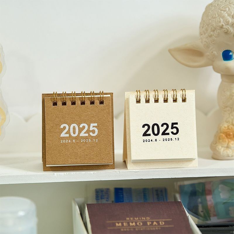 Fast delivery 2024 2024 2025 Dual Desk Calendar Mini Calendar Simple