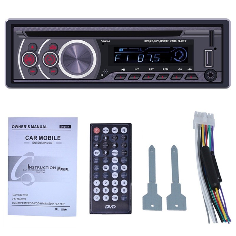 RR+√Car Stereo CD Player Single Din Bluetooth Audio and Hands Free
