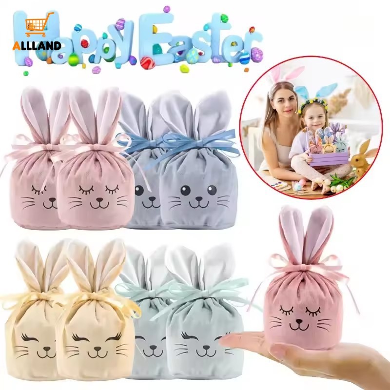 Cute Rabbit Chocolate Candy Bags - Velvet Bunny Gift Packing Pouches ...