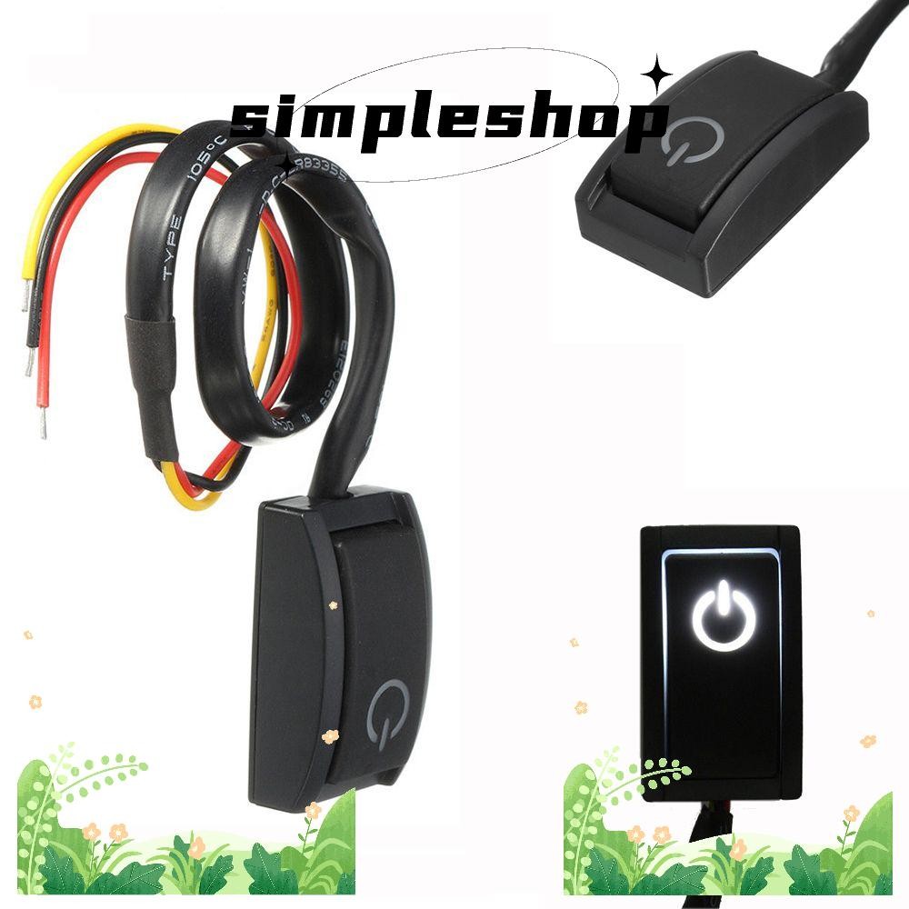 SIMPLE Car Push Button Auto Symbol Paste DC12V 200mA | Shopee Philippines