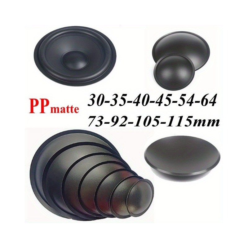 Capuchons Anti-Poussière Pour Haut-Parleur – Lot De 2, Diamètre 35-75 Mm, Matériau PP, Noir