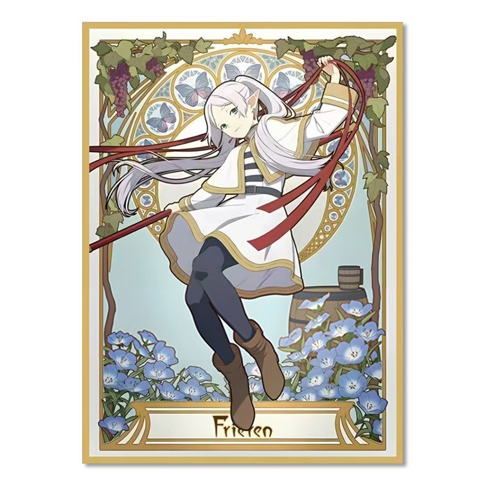 In Stock 67×92mm Holographic Edition Anime Design Frieren PTCG Tabletop ...