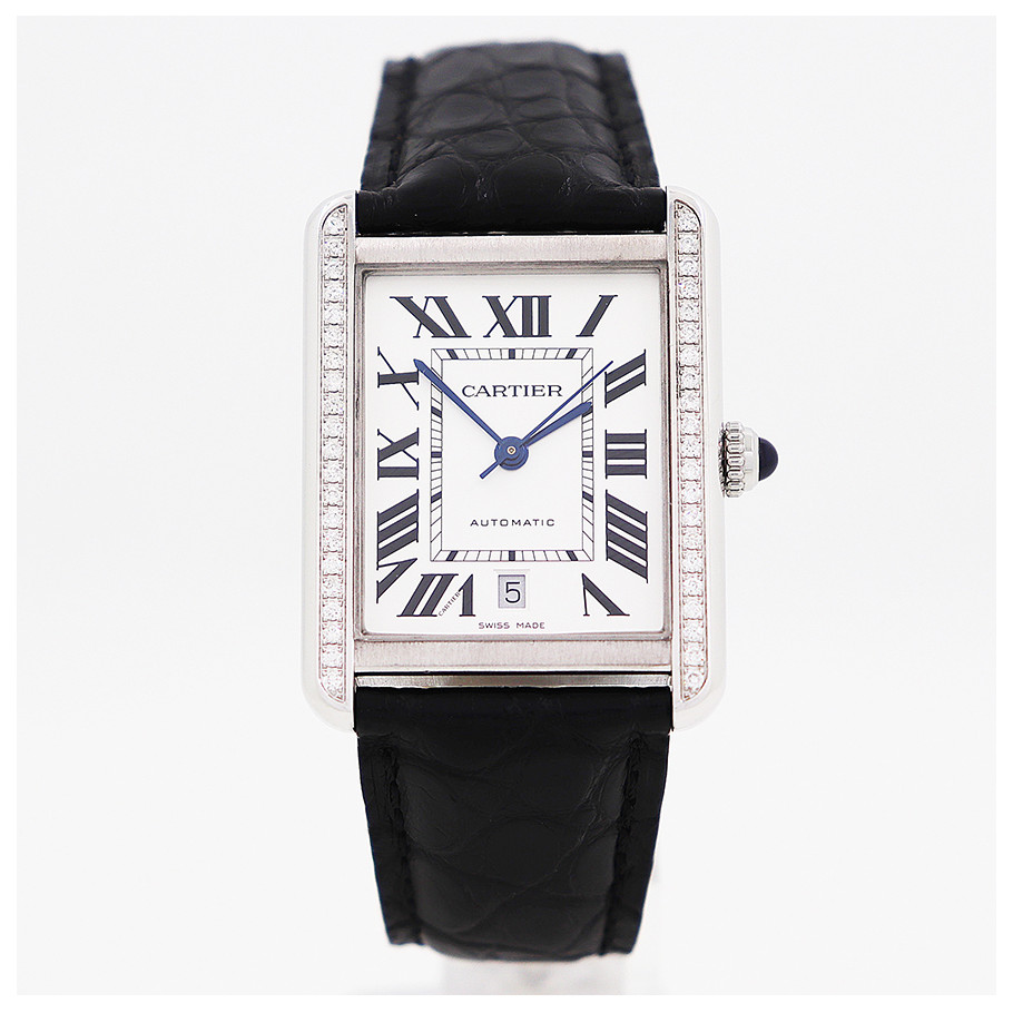 Cartier Tank WSTA0029 Rear Diamond Automatic Mechanical Men's Watch ...