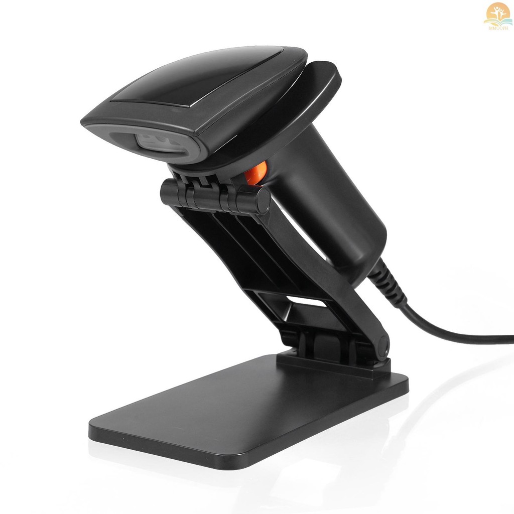 Handheld USB 1D Barcode Scanner with Stand CMOS Image Sensor Support ...