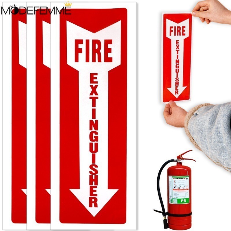 Outdoor Fire Extinguisher Label For Restaurant Office Fire Extinguisher Sticker 6091