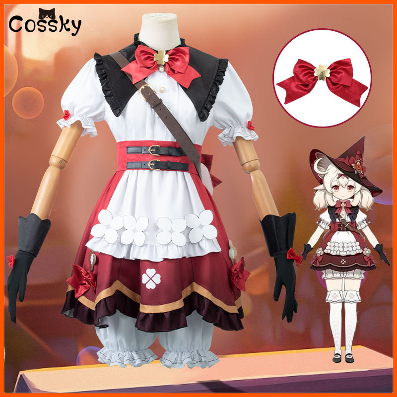 Klee Cosplay Genshin Impact Costume New Skin Blossoming Starlight Kids ...