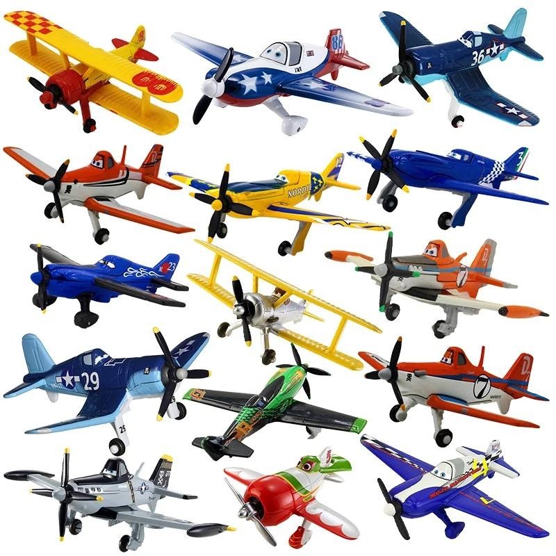 Disney Pixar Planes Toy Airplane Model Dusty Crophopper Echo Bravo  Fighter Skipper Aircraft Metal for Kids Birthday Gifts
