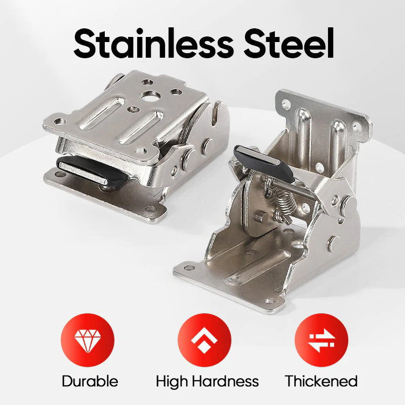 Self-Locking Folding Hinge 0-180 Degree Hardware Door Furniture Connection Hinges Dining Table ...