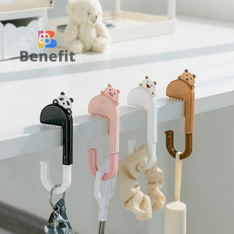 Benefit> Travel Portable Plastic Bag Cute Animal Hook For Hanging