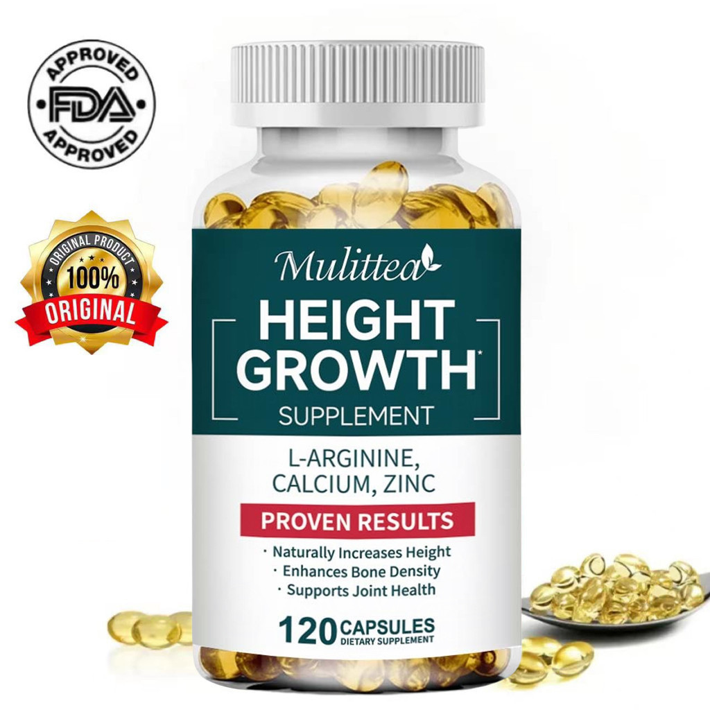 Mulittea Height Growth Vitamin Pills Helps Grow Taller Quickly Supports ...