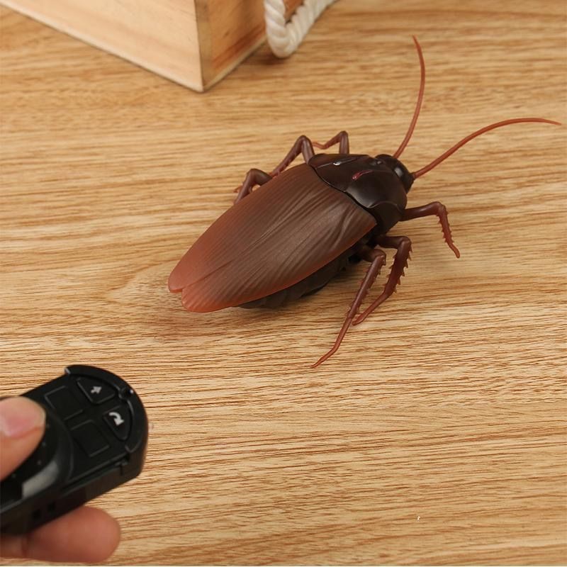 Remote Control Cockroach Toy Xiaoqiang Simulation Electric Worm Fake ...