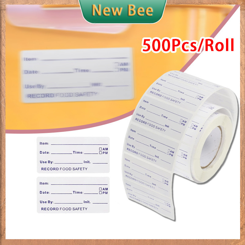 500Pcs/Roll Catering Food Date Storage Labels Food Safety Date Sticker ...