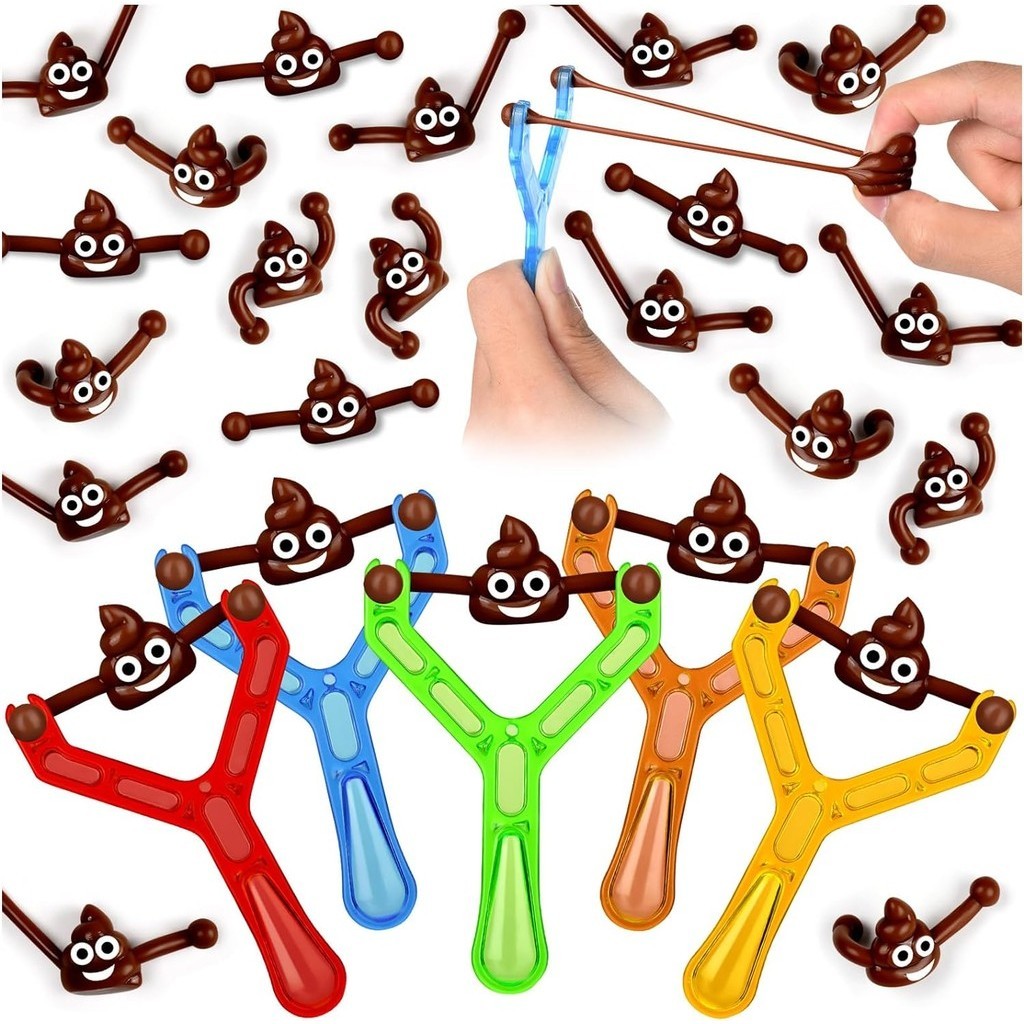 6/12set Fun Colorful Shooting Fake Poop Toys For Kids Birthday Party ...