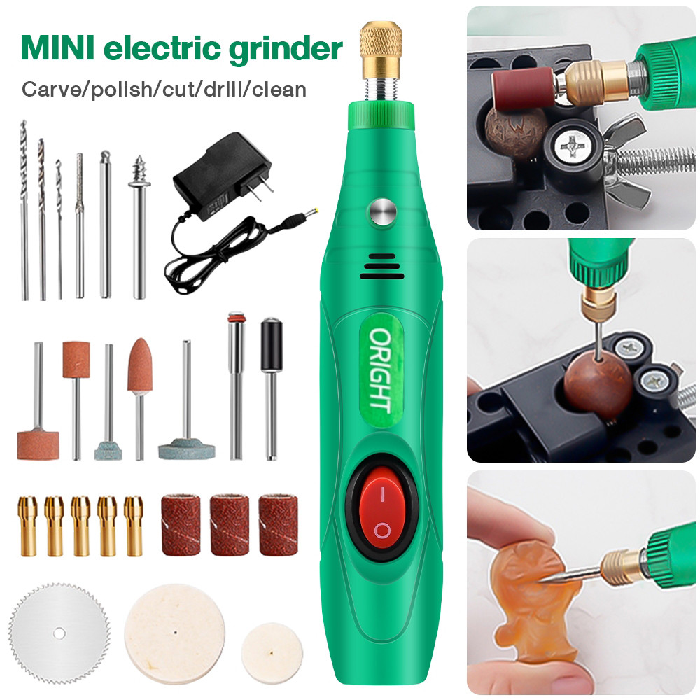 Mini Grinder 12V With Grinding Accessories Set Multi-Function Engraving ...