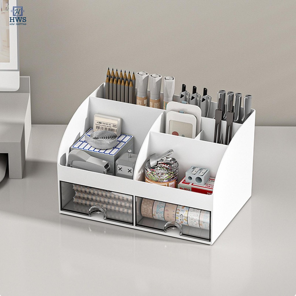 Desk Storage Organizer Drawers Practical Office Finishing Box Container ...