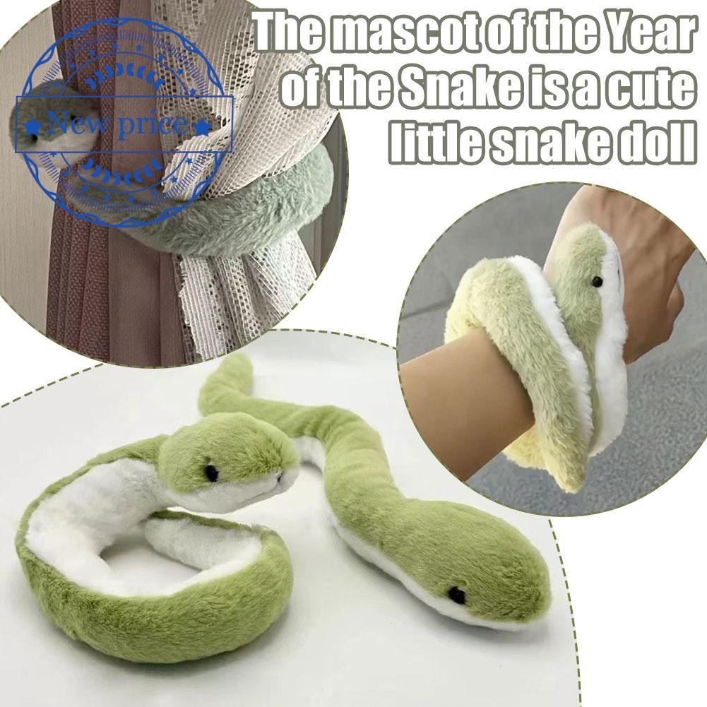 ♥ 2025 Year Of The Snake Mascot 20/40cm Cute Little Snake Toy Plush ...