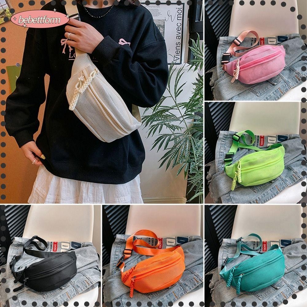 LUCKY Waist Bag, Solid Color Large Capacity Chest Bags, Fashion ...