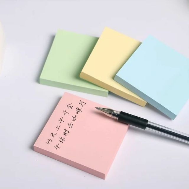 Sticky note pad 400Sheets Colored Plain Sticky Notes Stick Note Pad ...