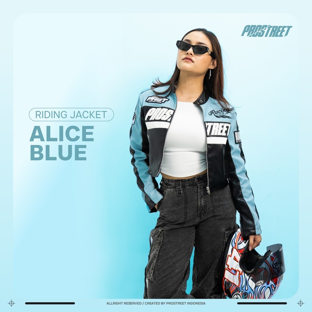 Alice Blue Prostreet Motorcycle Jacket Shopee Philippines