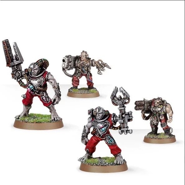 Warhammer 40k AoS Servitors with Multi Melta - finecast NEW