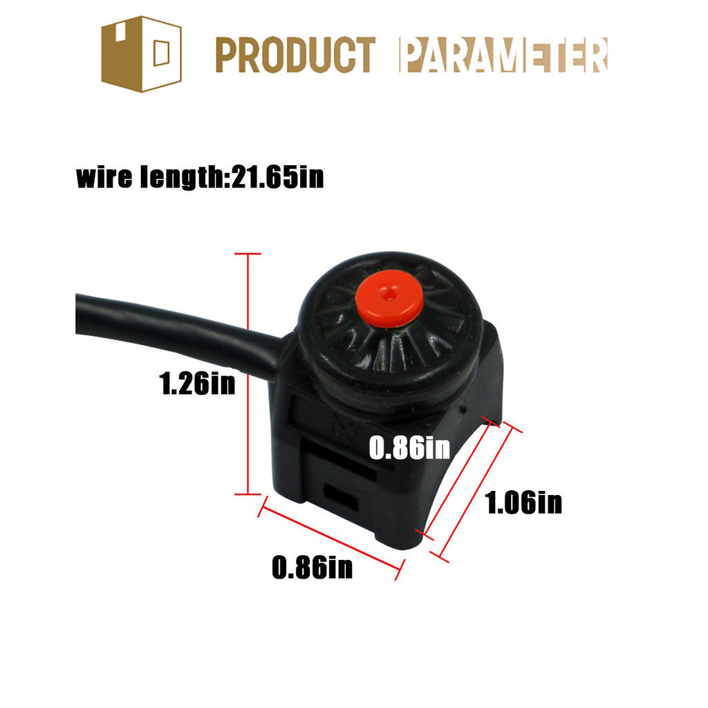 Motorcycle Kill Switch Red Push Button Kill Switch On Off Button 7/8 ...