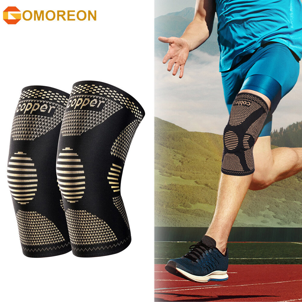 ♀﹍1Pair Copper Knee Brace, Knee Compression Sleeves Support for Men ...
