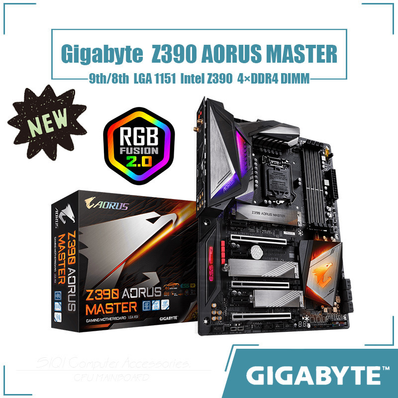 Gigabyte Z390 AORUS MASTER Motherboard LGA 1151 4xDDR4 DIMM Using Intel ...