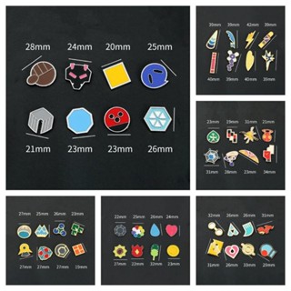 YNATURAL 8pcs/set Gym Badges, Anime Game Kalos League Region Pins ...