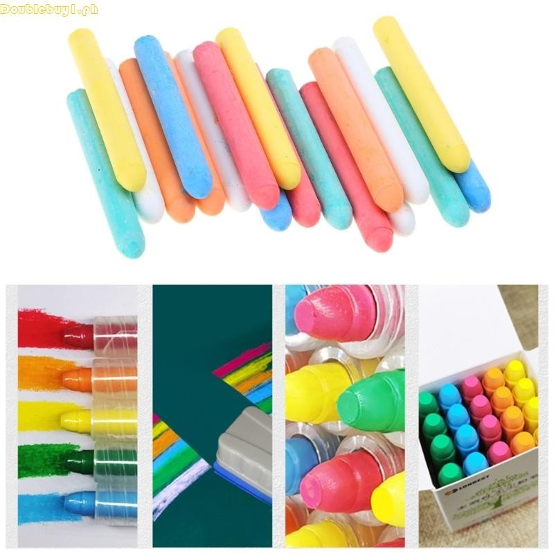 Doublebuy Outdoor Street Chalk Dust Free Solid Water Chalk Set ...