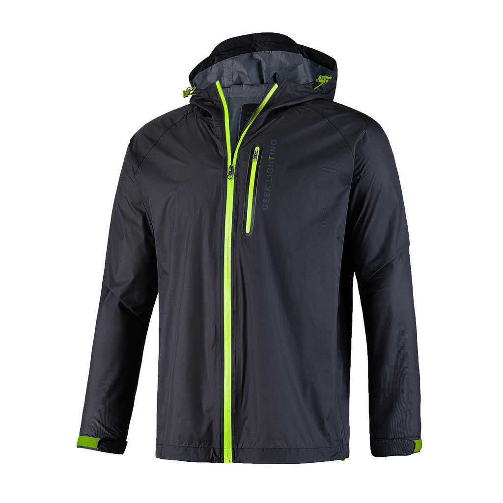 Halogen waterproof hooded rain jacket clearance