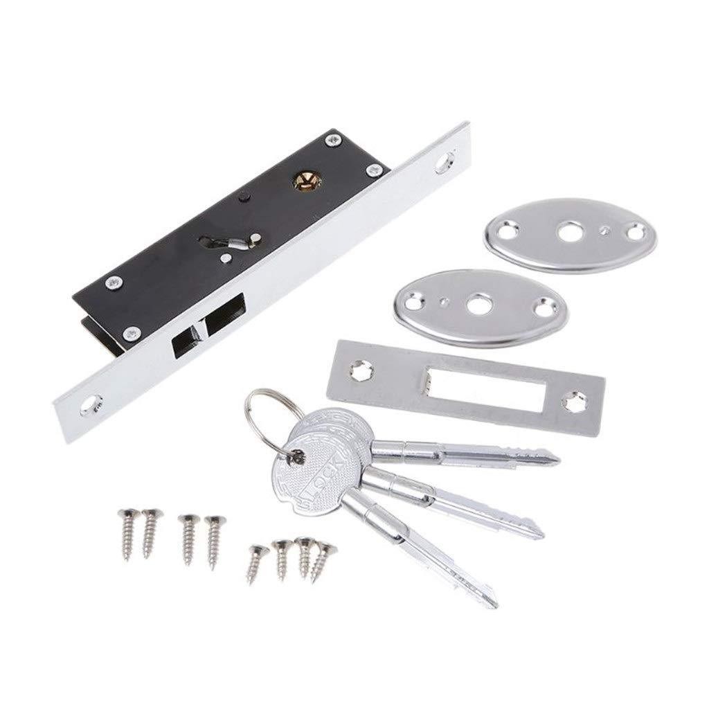 1684#Stainless steel facing Sliding Door Lock With Cross key Push Pull ...