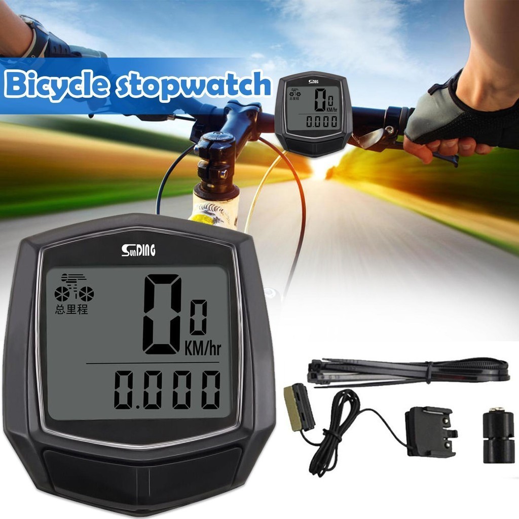 Waterproof Lcd Bicycle Speedometer With Riding Exercise Timer And Digital Speed Counter Ideal For Mtb Cycling Stopwatch