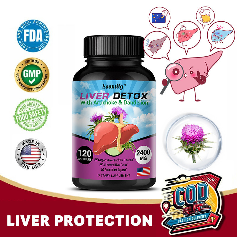 Liver Detox & Cleanse Formula, Supports Healthy Liver Function, Milk ...