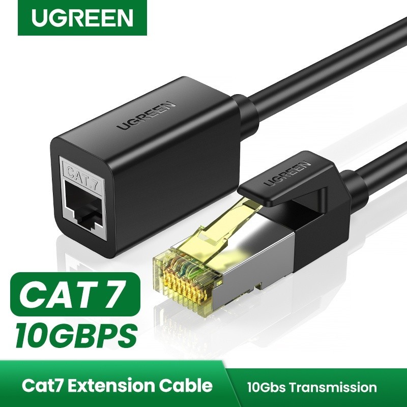 RR+`UGREEN CAT 7 Extension Ethernet Cable 10Gbps RJ45 Male to Female RJ ...