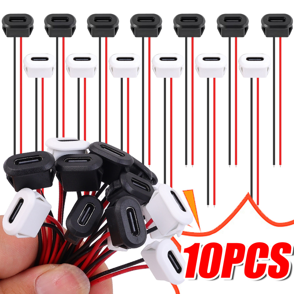2-10Pcs 3A Fast Charging Socket Interface - with Welding Wire & Card ...