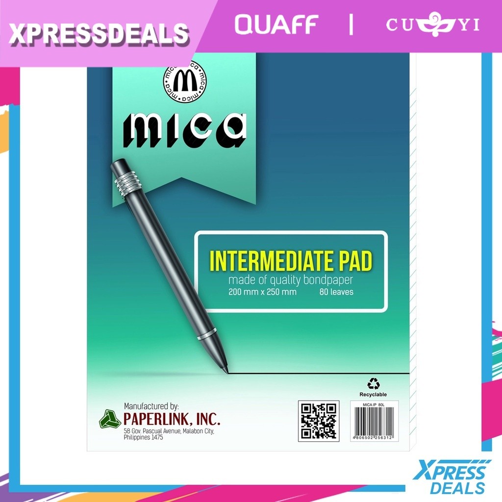 [1 PAD] Mica White Intermediate Pad (80 Leaves/Pad) | XPD | Shopee ...