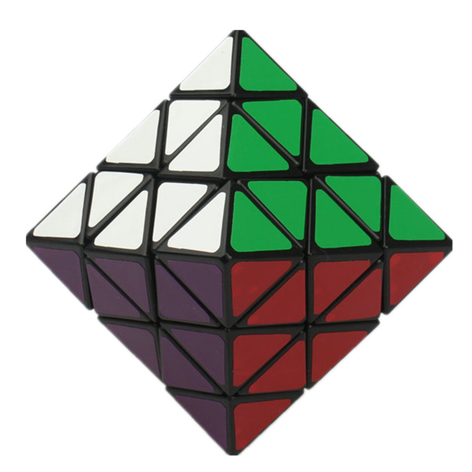 8-Axis Octahedron 3x3 LanLan Magic Cube Black Puzzle Educational Toy ...