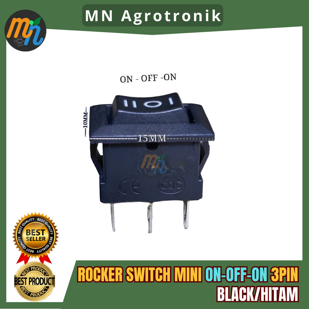 Rocker MINI ON-OFF-ON 3PIN SWITCH - SWICTH MINI ON OFF ON 3PIN | Shopee ...