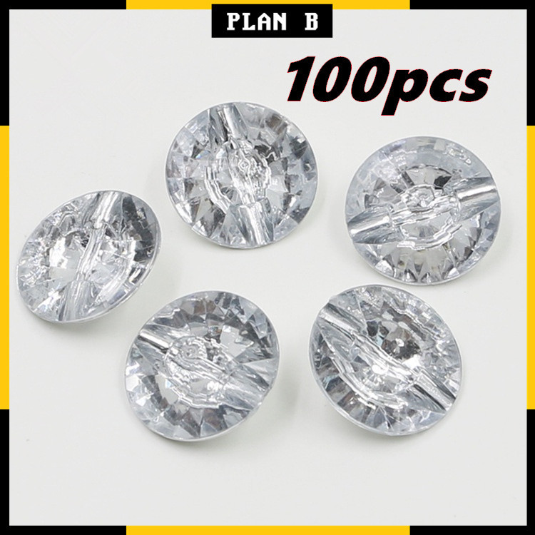 100pcs Acrylic Crystal Diamond Buttons 20mm Home Textile Sofa DIY ...