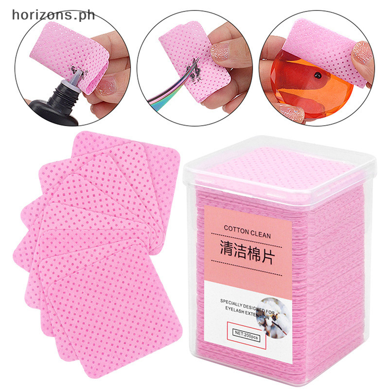 [HOT] 200Pcs Lint Free Paper Wipes Glue Remover Wipes Cleansing Cotton ...