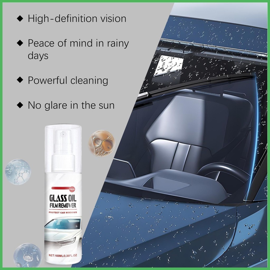 Car Windshield Cleaner 100ml Oil Film Remover Glass Cleaner Window