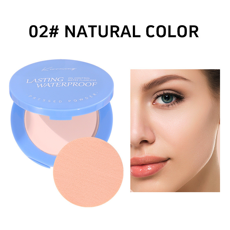 Waterproof Face Powder Oil Control Matte Long Lasting Press Powder ...