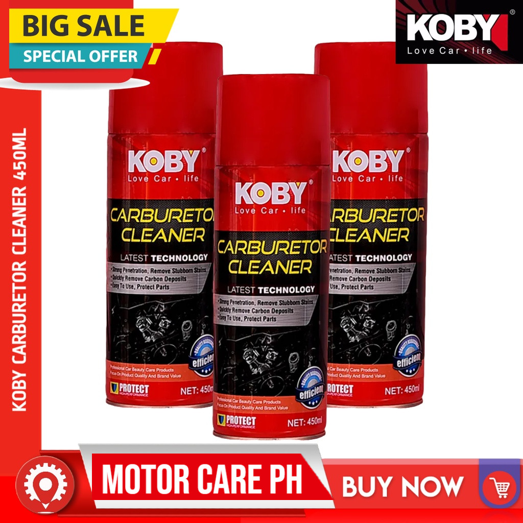 KOBY Carburetor Cleaner 450ml Motorcycle and Automotive | Shopee ...