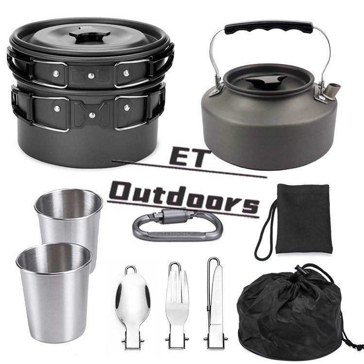 Camping Cooking Set Outdoor Camping Equipment Picnic Pot Backpacking ...